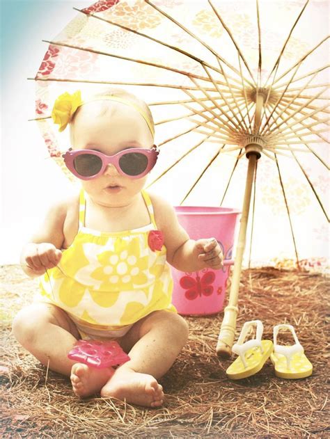 Baby Girl Summer Beach Photography Pretty Creative Vacation Pictures6