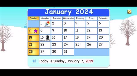 Starfall Calendar January 7 2024 Youtube