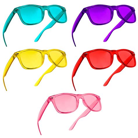 Color Therapy Mood Glasses 10 Pack By Purple Canyon Light Therapy Chakra Healing Glasses