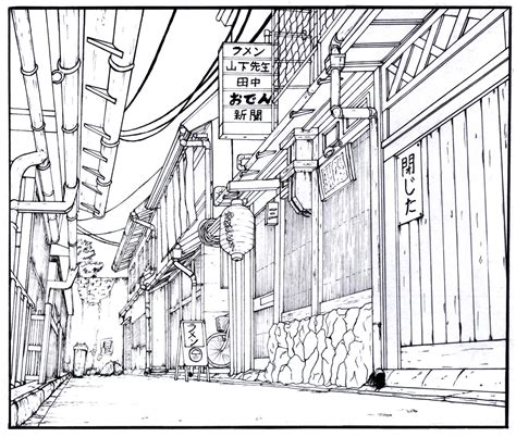 Alley Manga Background By Gene24manga On Deviantart