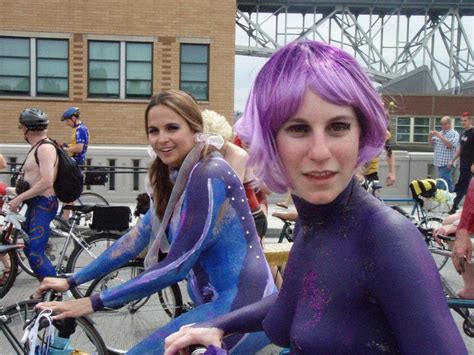 Mobile Masti Cyclists Take Part In The Annual London World Naked Bike