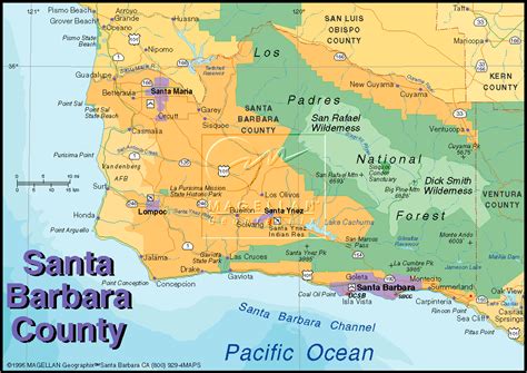 The City Maps Of Santa Barbara Appearance An Overview Of The