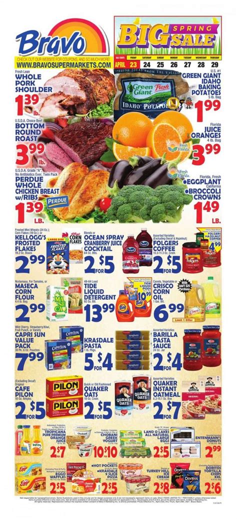 Bravo Supermarkets Ct Fl Ma Nj Ny Pa Ri Weekly Ad Flyer April