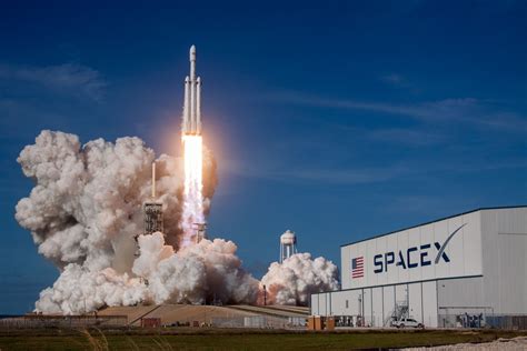 Thrilling Launch At Spacex Rocket Background Witness History In The Making