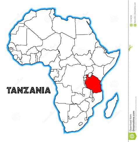 Map Of Africa Tanzania Latest Free New Photos Blank Map Of Africa