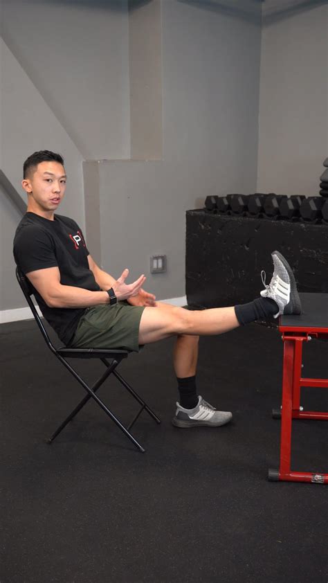 Seated Knee Extension PROM P Rehab