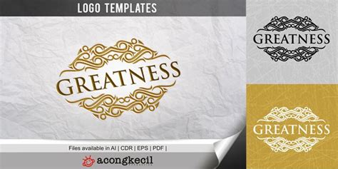 Greatness Logo Template By Acongraphic Logo Templates Templates
