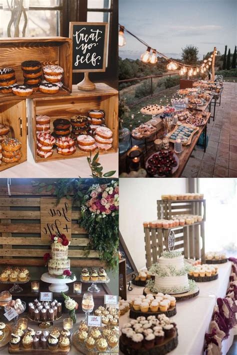 Rustic Wedding Desserts Dessert Display Wedding Autumn Wedding Food