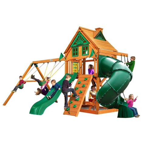 Gorilla Playsets Mountaineer Treehouse Residential Wood Playset At