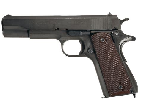 Excellent Wwii Us Colt Model 1911a1 Semi Automatic Pistol With Holster