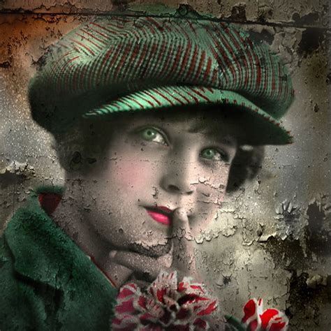 Mixed Mediaaltered Art Reworked Vintage Photo Re