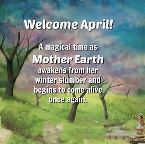 Welcome April Saying Lines With Images April Quotes Good Morning Quotes Image Quotes