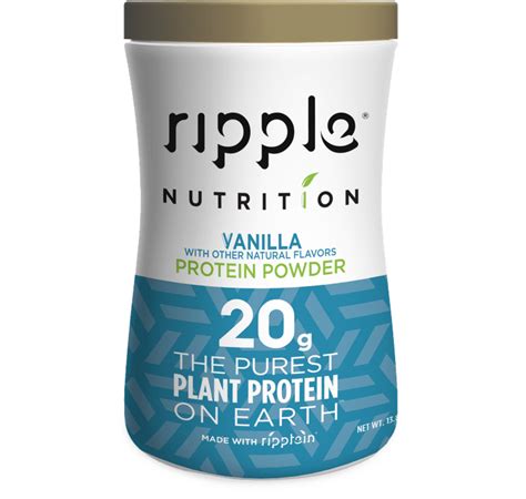 Ripple Vanilla Protein Powder | Vanilla protein powder, Protein powder recipes, Protein powder