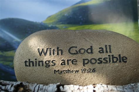 With God All Things Are Possible Matthew 1926 God Is Heart