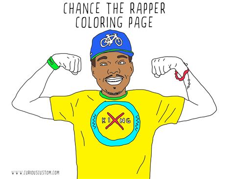 Chance The Rapper Adult Coloring Page Rapper Coloring Book