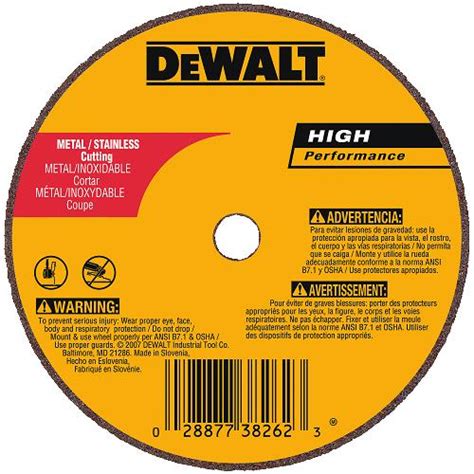 Dewalt Dw8717 Metal Cutting Wheel 4 25 Pak