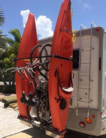 It allows you to carry your kayaks vertically at the back of your rv. Welcome To YAKUPS® RVKAYAKRACKS.com The Original Vertical Kayak Rack. (With images) | Kayak rack ...