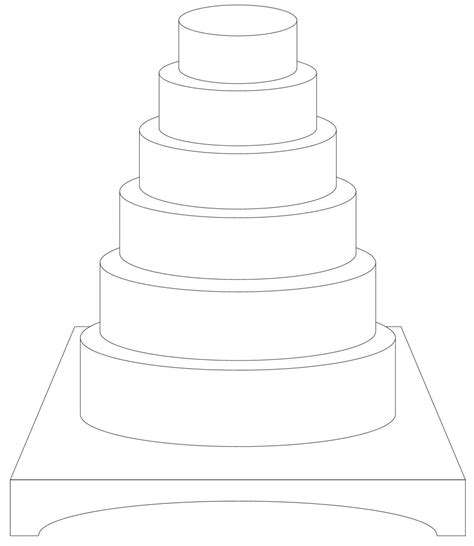 Wedding Cake Drawing Template Moes Collection