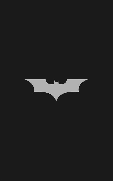 Batman Logo Batman Minimalism Portrait Display Wallpapers Hd