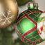 Vintage Hand Decorated Glass Ball Ornament Set  Christmas Ornaments