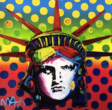 Liberty Head By Peter Max Onessimo Fine Art