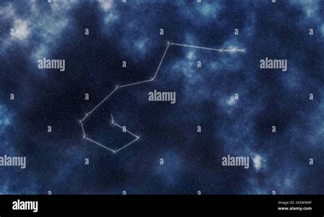 Carina Star Constellation Night Sky Constellation Lines Keel Stock