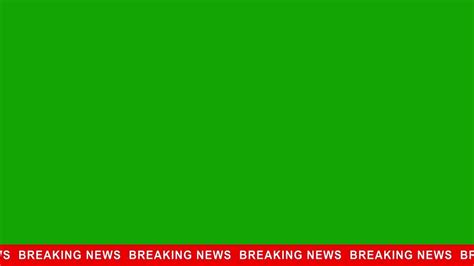 Breaking News Animated Lower Banner Green Screen Overlay Motion