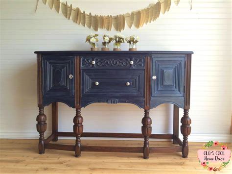 Antique Desk In Coastal Blue And Antique Walnut General Finishes Design