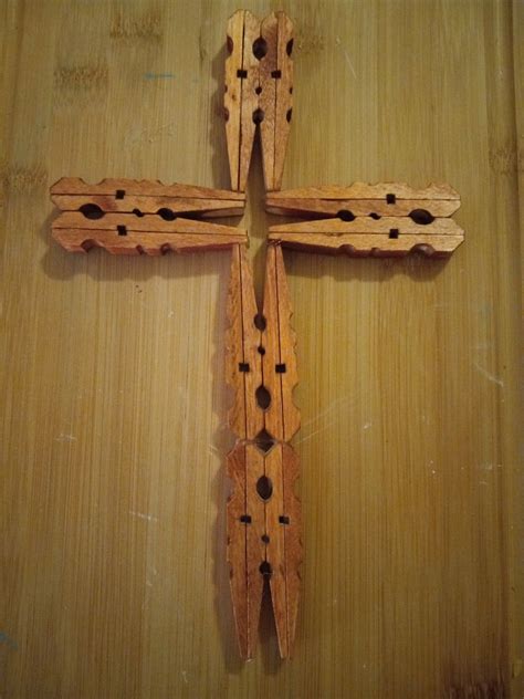 Clothespin Cross Clothespin Crafts Christmas Wooden Clothespin Crafts Easter Crafts Diy