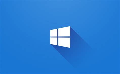 Scarica Sfondi Windows 10 4k Sfondo Blu Minimal Con Il Logo Di