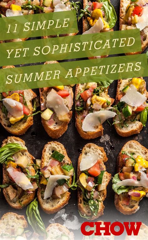 11 Sophisticated But Simple Summer Appetizers To Serve At Your Next