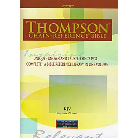 Thompson Chain Reference Bible Kjv Paperback