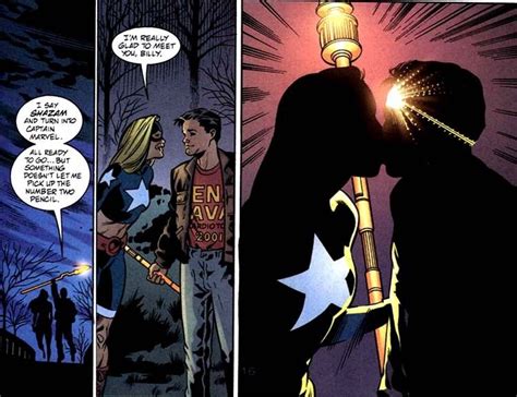 Stargirl And Captain Marvel Shazambilly Batson Kiss Captain Marvel