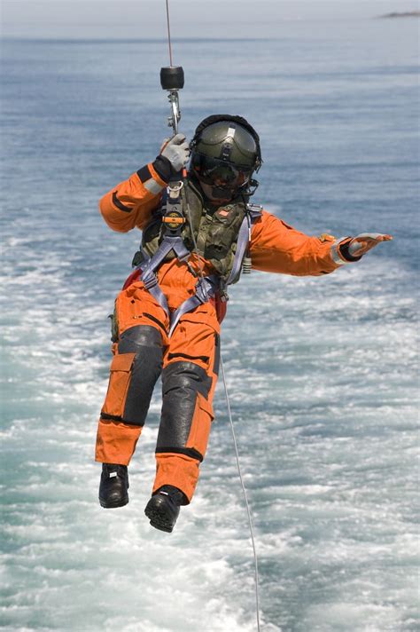 A Sar Force Raf Search And Rescue Winchman Practicing Drills This Function Is Now To Be Prov