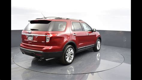 2014 Ruby Red Metallic Tinted Clearcoat Ford Explorer Awd Xlt 4dr Suv