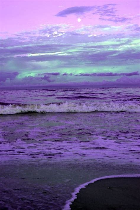 Aesthetic Purple Ocean Scenery Beautiful Nature Pictures