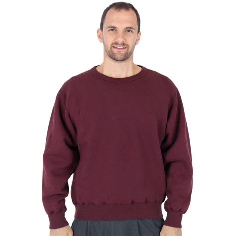 Mens 100 Heavy Cotton Crewneck Pullover Crew Sweatshirt Made In Canada