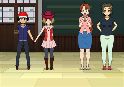 Ash And Serena Body Swap With Grace And Delia By Mattthestocker On