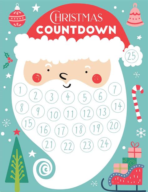 Christmas Countdown Santa Vlrengbr