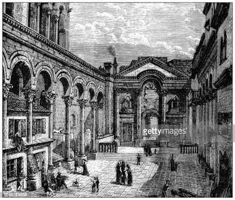 Diocletians Palace High Res Illustrations Getty Images