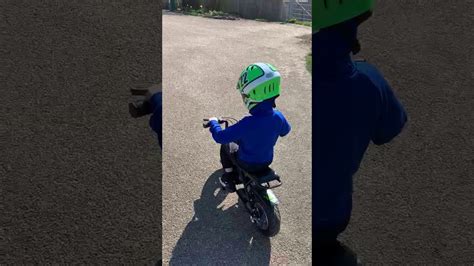 Lil Ninja On His Motor Bike Youtube