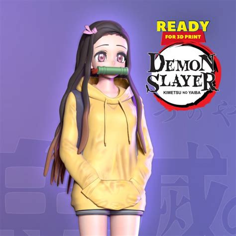 Nezuko Kamado Demon Slayer Fanart 3d Model In Woman 3dexport