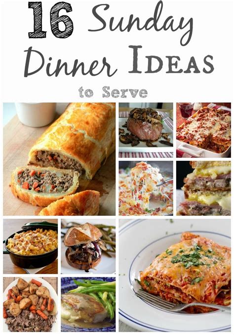 See more ideas about cooking recipes, recipes, food. 16 Sunday Dinner Ideas to Serve - Melissa Kaylene
