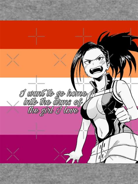 My Hero Academia Momo Yaoyorozu Lesbian Pride Flag Lightweight