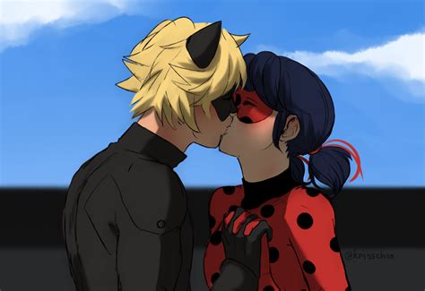 Cat Noir Kisses Ladybug On The Lips Scatw