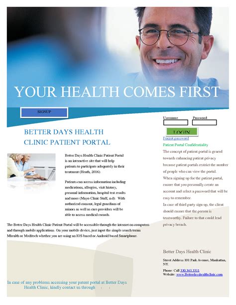 Solution Patient Portal Flyer Studypool