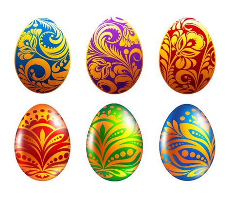 Set Of Easter Eggs Vector Illustration Free Vector Graphics All