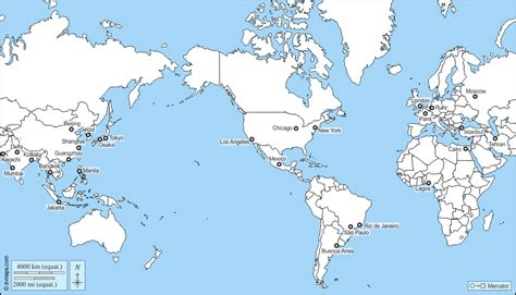Planisphere World Americas Free Map Free Blank Map Free Outline Map