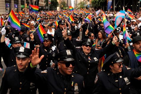calls grow for police to be banned from pride marches bronx times