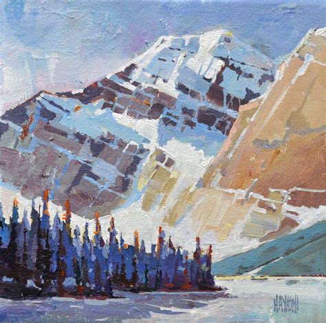 Cavell Winter By Canadian Painter Randy Hayashi Landscape Painting